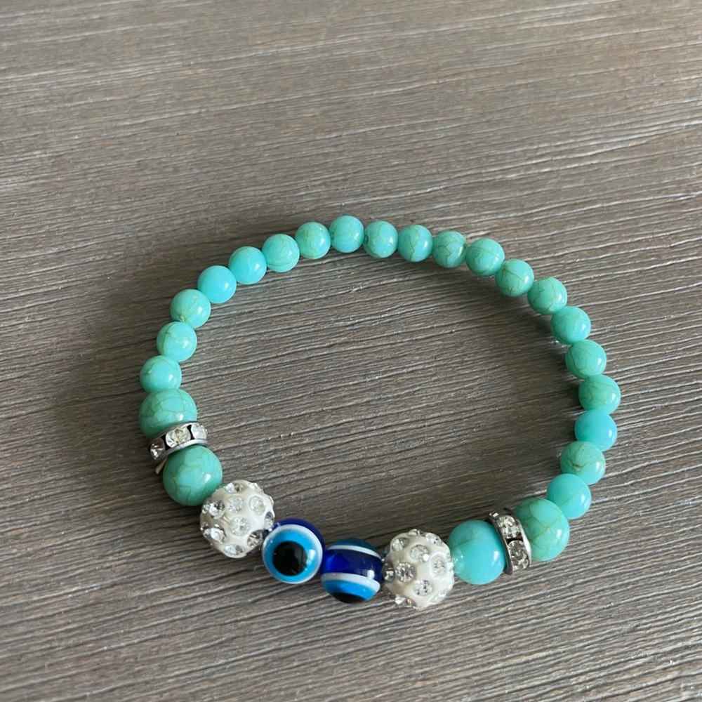 turquoise evil eye bracelet